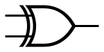 schematic symbols for XOR gates