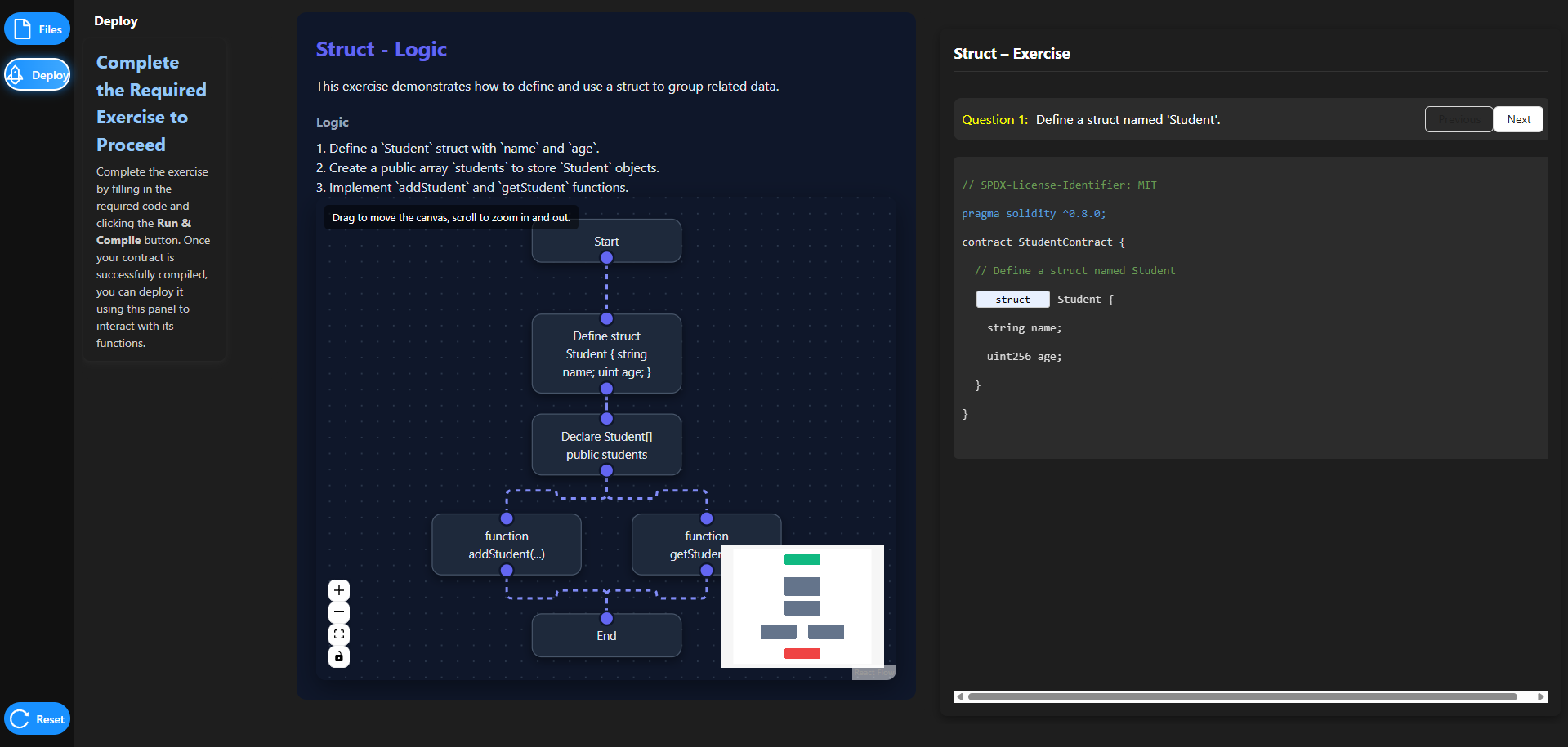 Define Student Struct Exercise