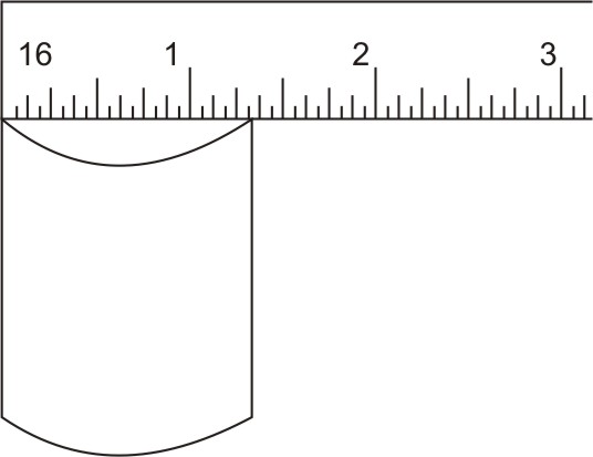 Measuring an internal diameter