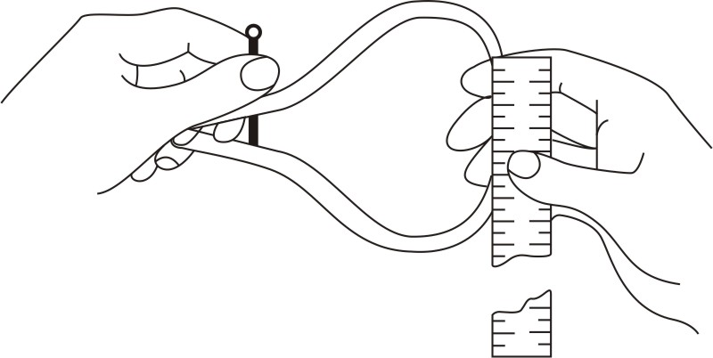 Setting outside calipers to a rule