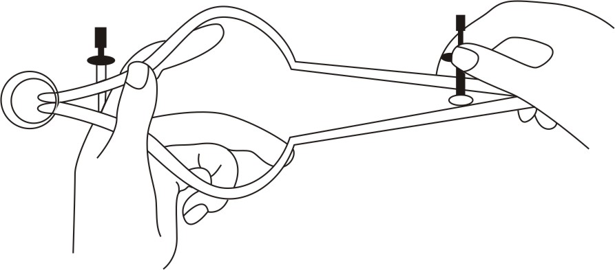 Transferring caliper measurement