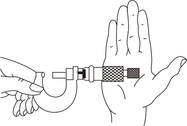 Roll the thimble gently