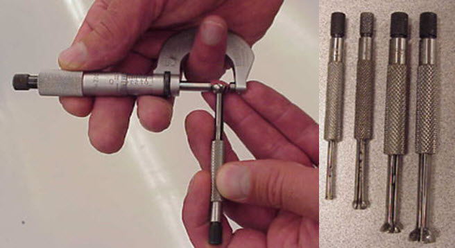 Small hole gage