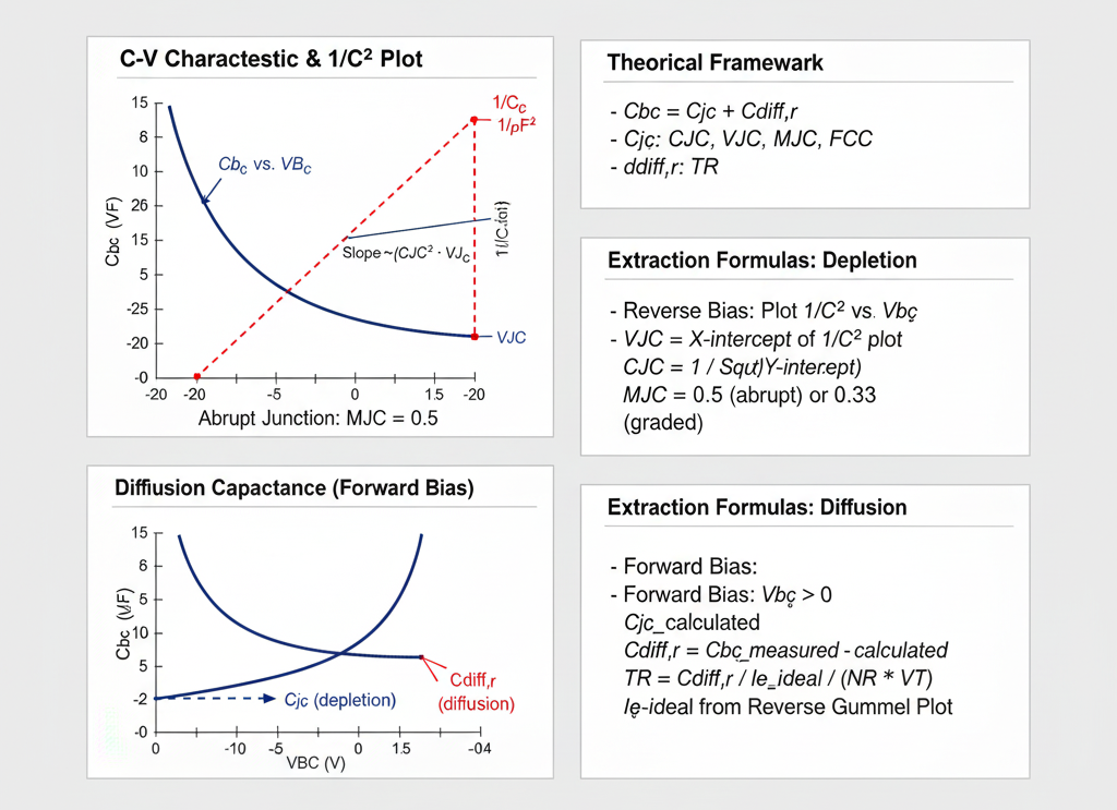 BJT Base-Collector C-V Characteristics & Parameter Extraction