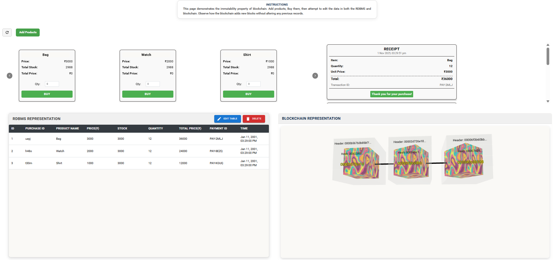 Blockchain Simulation