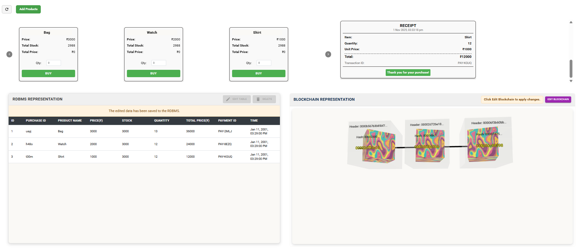 Blockchain Simulation