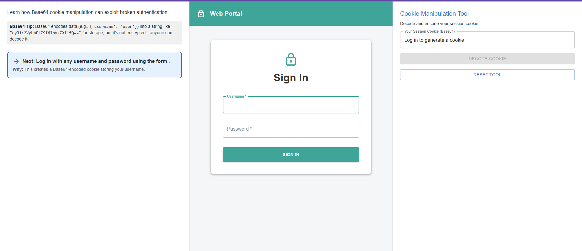 login