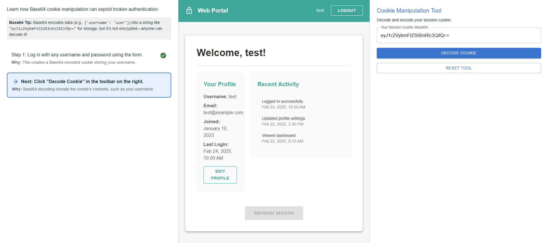 login