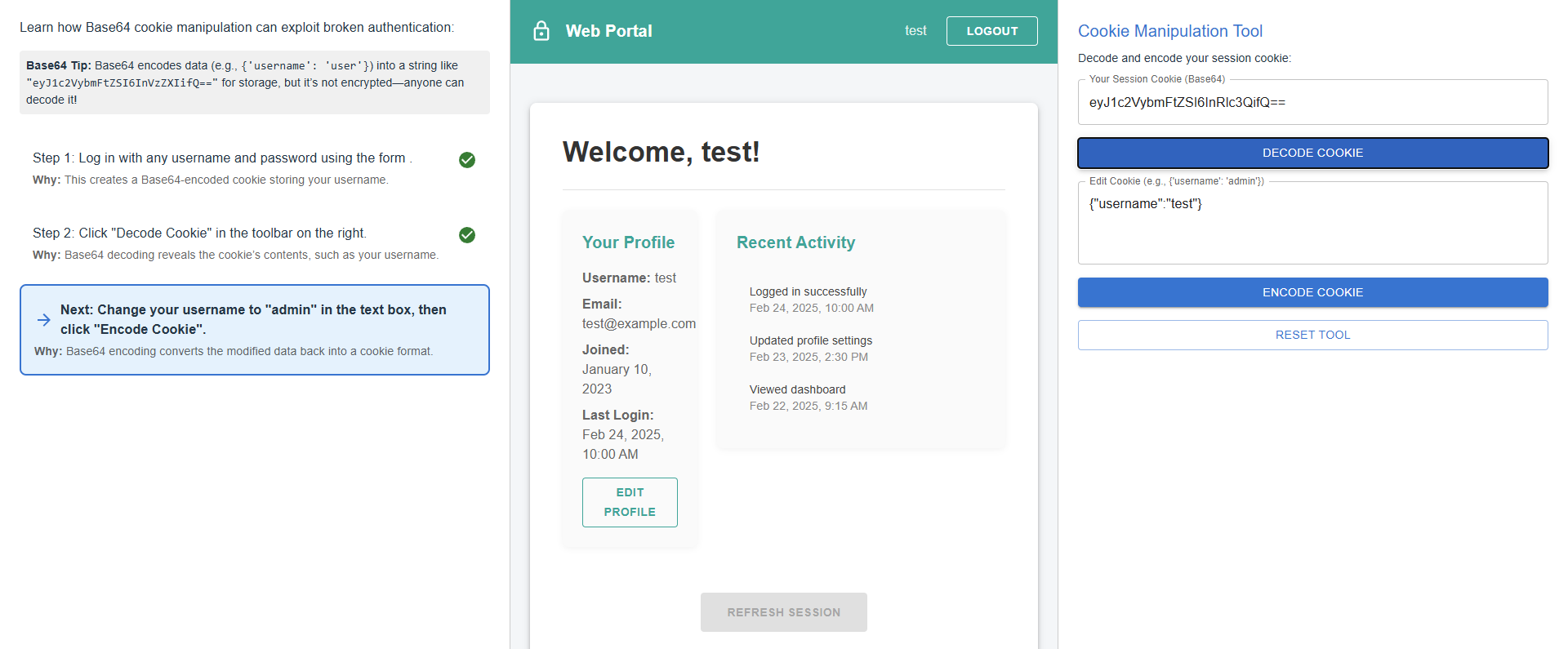 login
