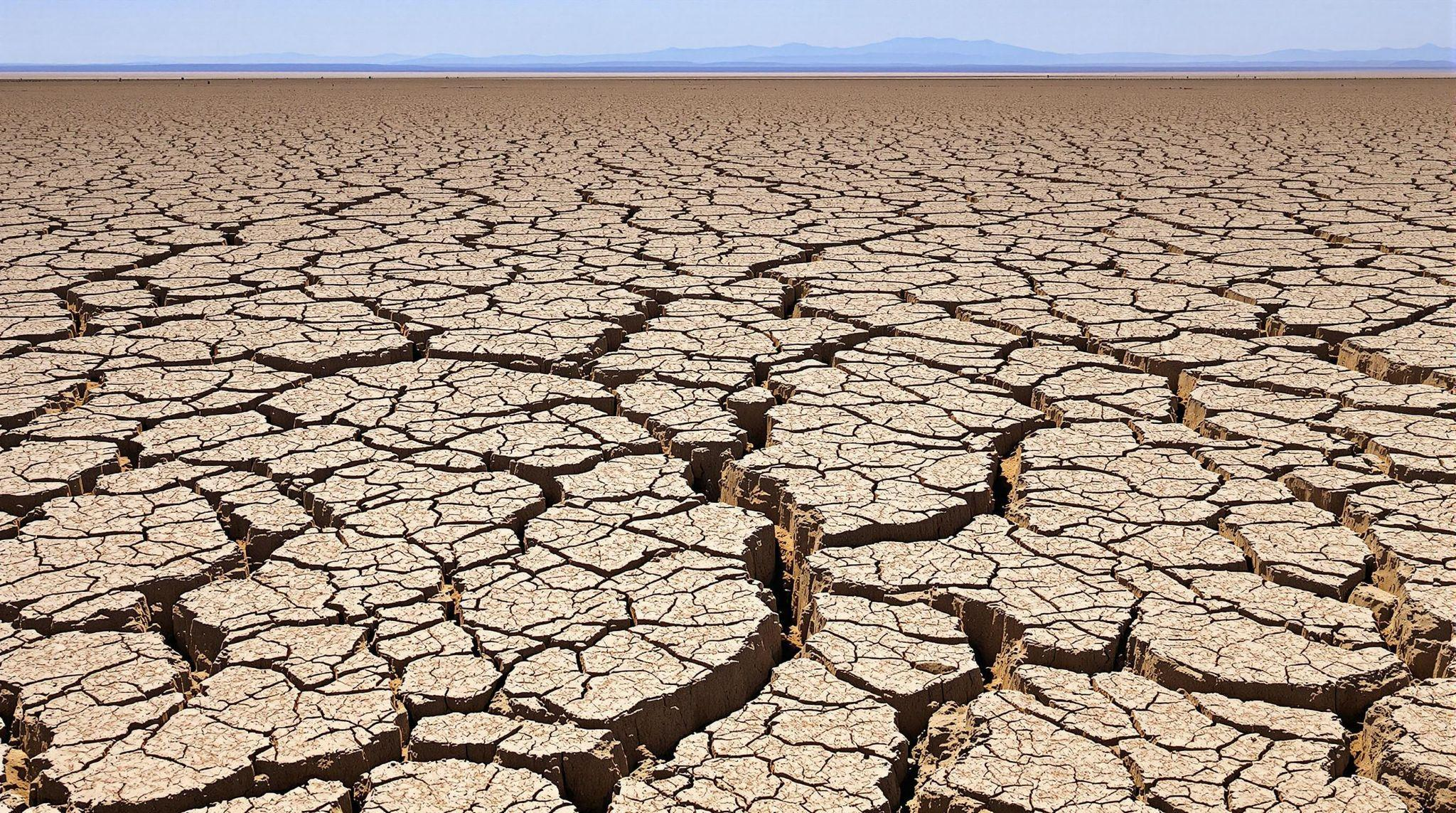 Cracked desert floor displacement map