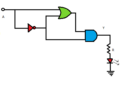 Led Control Inverted Logic Virtual Labs