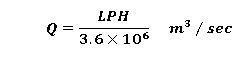 Flow Rate Formula
