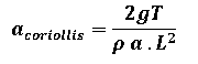 Practical Coriolis Formula