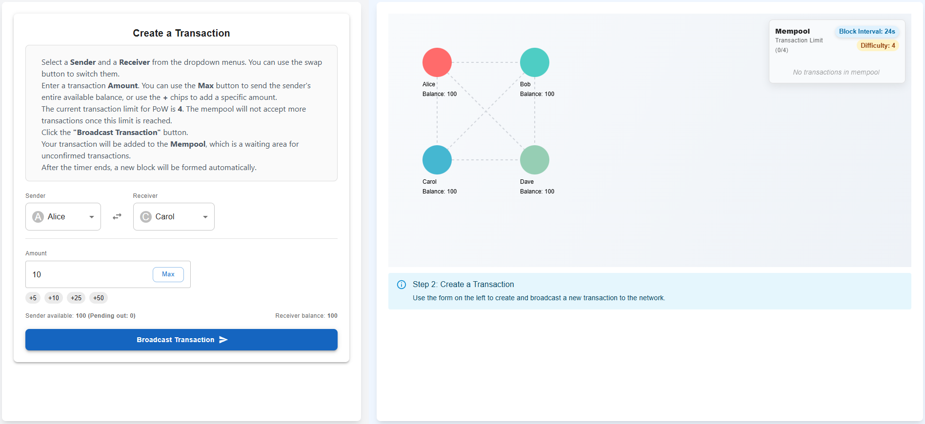 Create Transaction