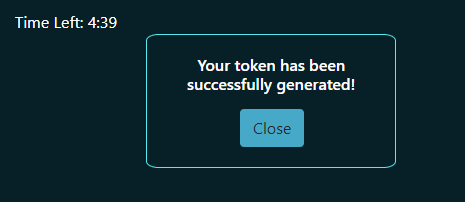 Token Generated