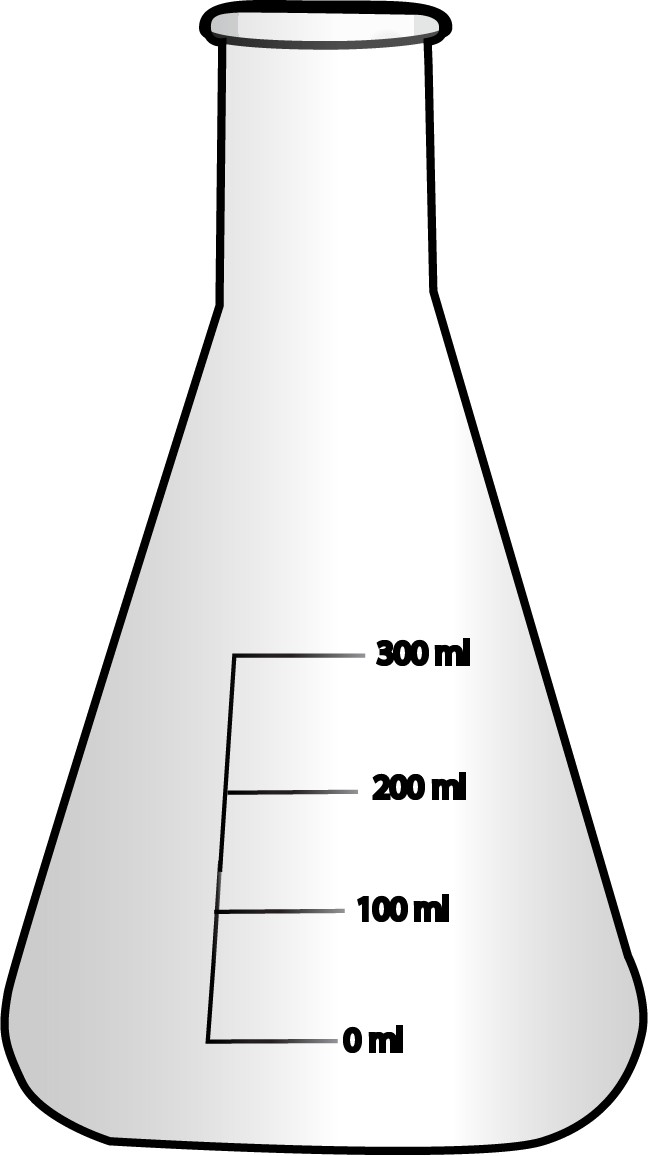 empty conical flask