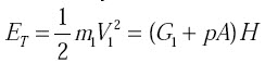 E = G1 H + p A H