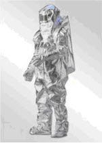 Full Aluminized complete Body Suit