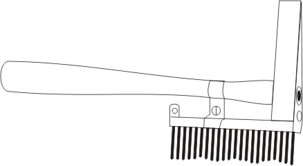 Chipping hammer and wire brush