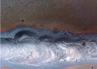 Undercut defect top view