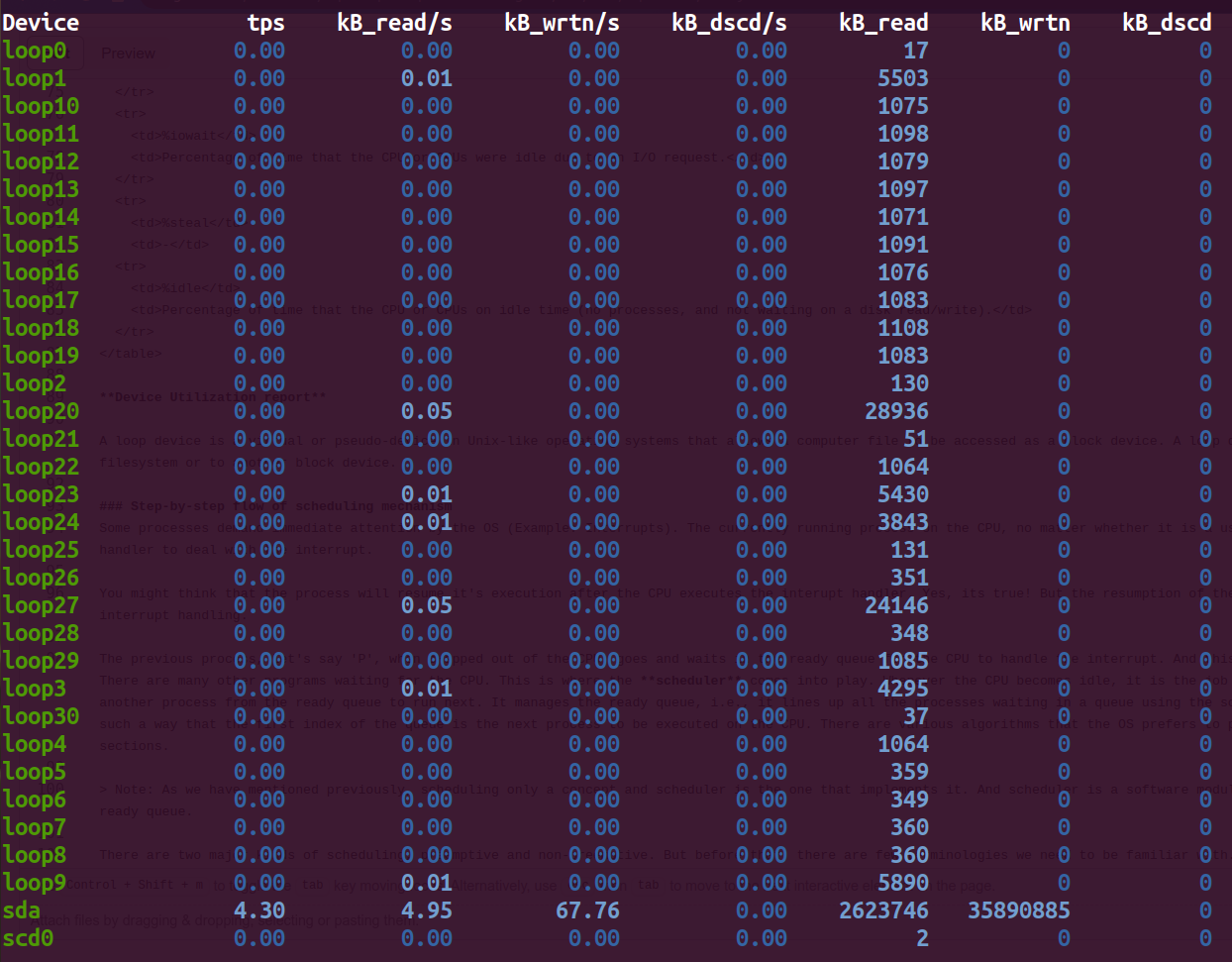 Device Utilization Report