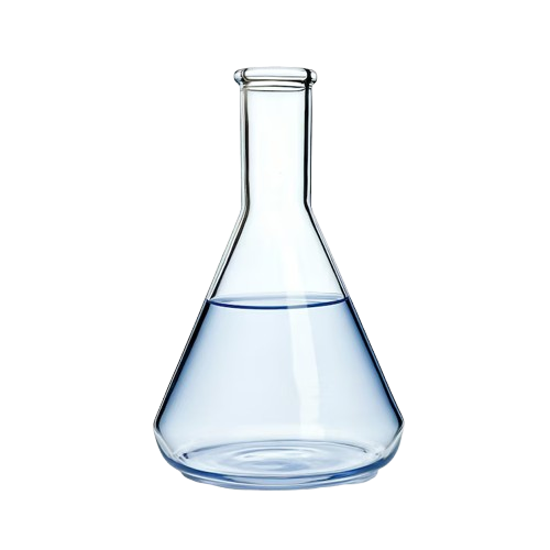 conical with distilled water
