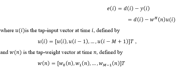 RLS Error Equation