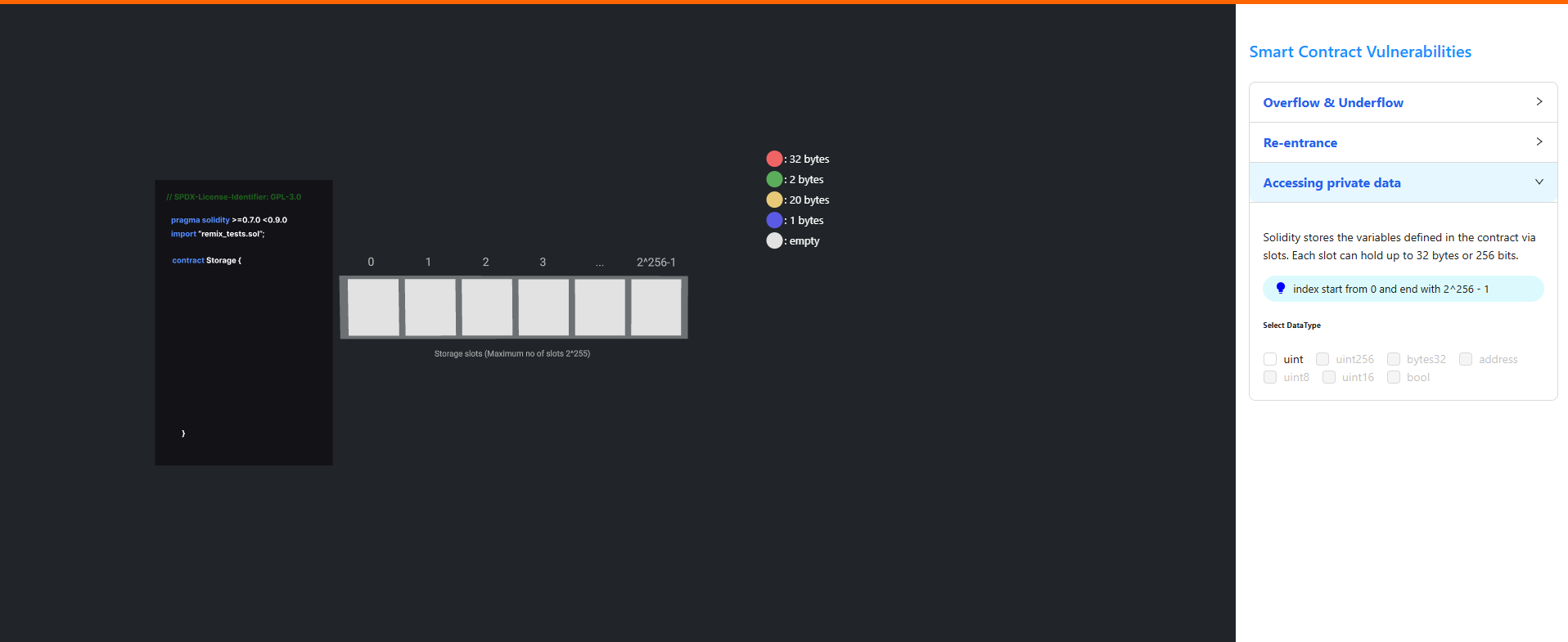 Access Private Data – Selection