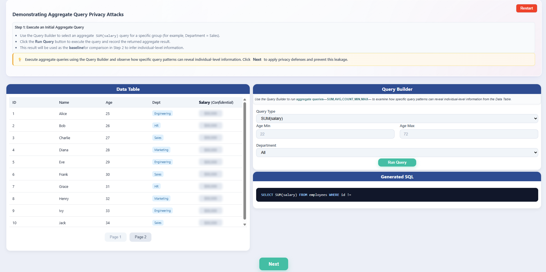 Aggregate Query Attack Introduction