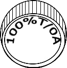 Transmittance and absorbance control knob